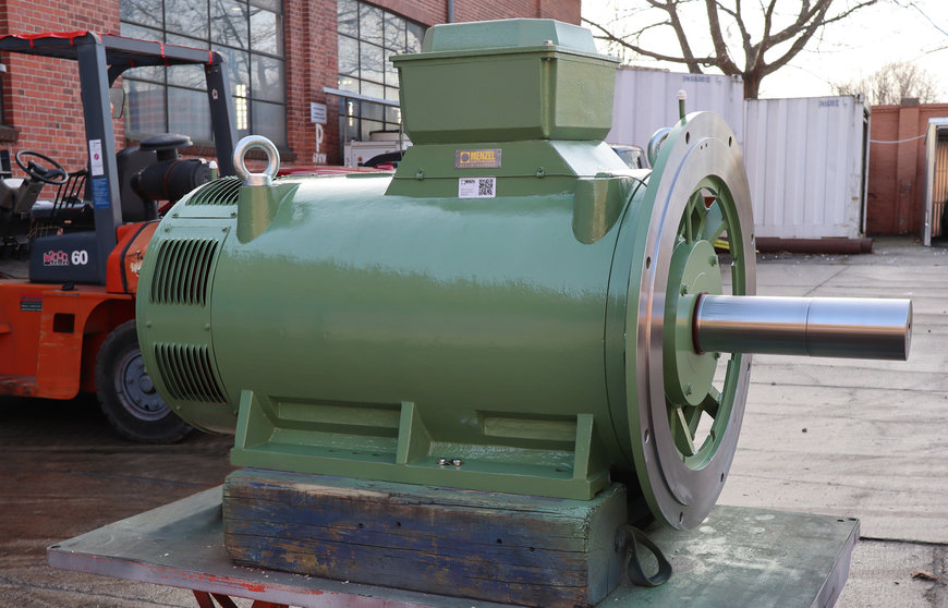 Asynchronous generator with special shaft for Pelton wheel